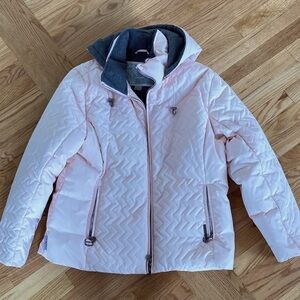 Super Warm soft Pink Quilted Coat